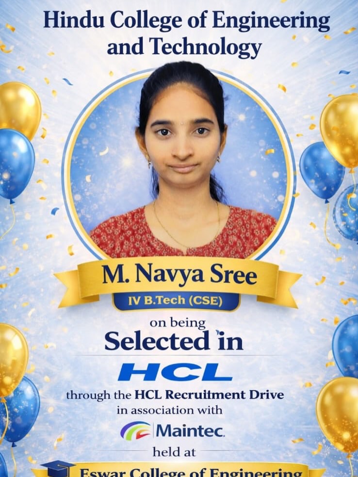 HCL - M. Navya Sree - 4th B.Tech CSE - 2025
